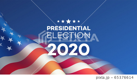 American Presidential Election 2020 background design. Vector illustration 65376614
