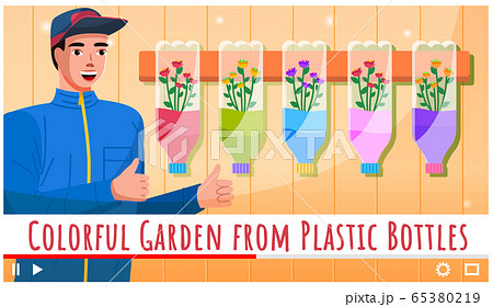 Video tutorial, professional handmade master class, modern video player, creative floral project 65380219