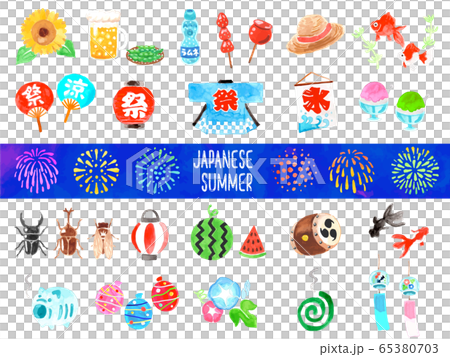 夏イラスト素材 夏イラスト素材 65380703
