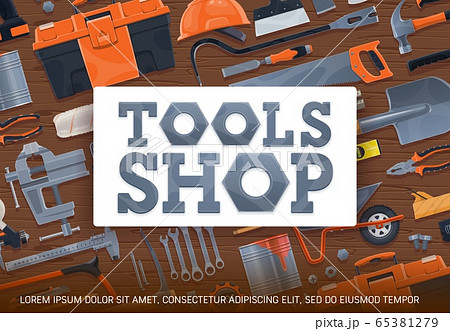 Construction work tools, DIY toolbox Construction work tools, DIY toolbox 65381279