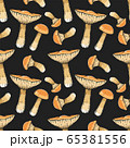 dark boletus pattern on lineart style 65381556