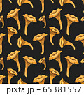 dark boletus pattern on lineart style 65381557