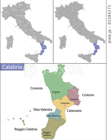 Calabria is a region in Southern Italy 65384275