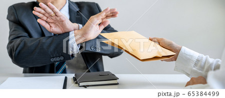 Anti Bribery and corruption concept, bribe in the 65384499