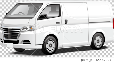 Commercial vehicle illustration One-box sales vehicle Panel van illustration Cold storage vehicle Original design 65387095