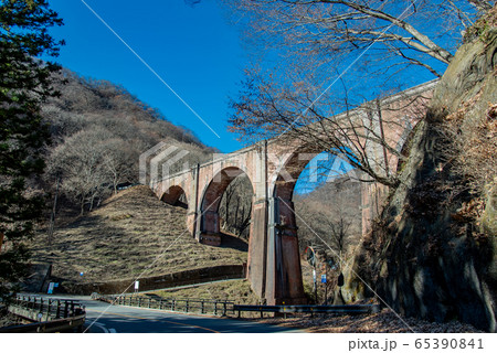 群馬県 冬の碓氷峠 めがね橋 群馬県 冬の碓氷峠 めがね橋 65390841