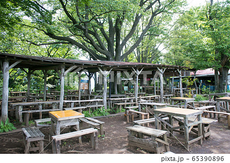 高尾山　登山道　景信山（かげのぶやま）　山頂休憩所 65390896