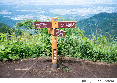 高尾山 登山道 景信山(かげのぶやま) 山頂 高尾山 登山道 景信山(かげのぶやま) 山頂 65390898
