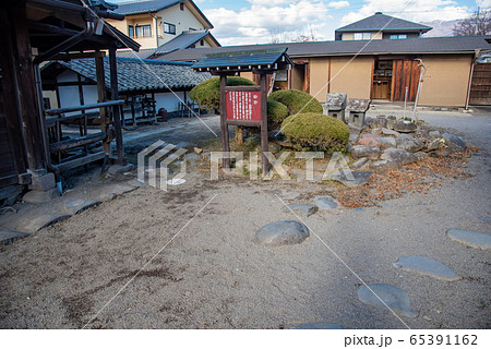 長野県 東御市 海野宿の町並み 海野宿資料館の中庭 姫宮 長野県 東御市 海野宿の町並み 海野宿資料館の中庭 姫宮 65391162