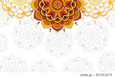 Background template with mandala pattern design Background template with mandala pattern design 65391674