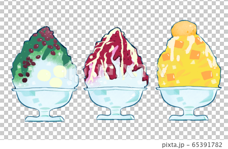かき氷 3種 かき氷 3種 65391782