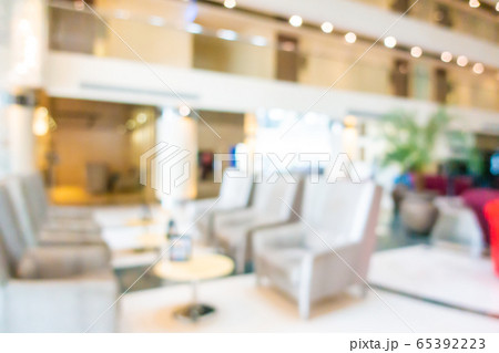Abstract blur and defocus hotel lobby interior for background 65392223