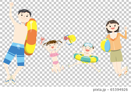 家族_ジャンプ_水着02 65394926