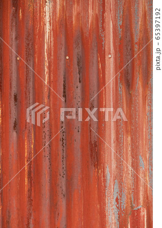 素材　トタン　古いトタン 65397192