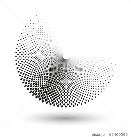 Halftone dots in circle form. Round logo or icon. Halftone dots in circle form. Round logo or icon. 65400596