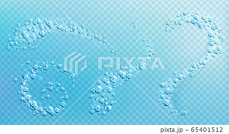 Air bubbles, effervescent water fizz, aqua motion 65401512