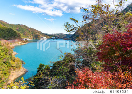 ＜神奈川県＞　宮ヶ瀬湖　紅葉 65403584