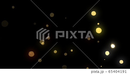 Bokeh light background, gold shine flares and 65404191