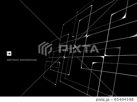 Abstract pattern white intersecting geometric 65404598
