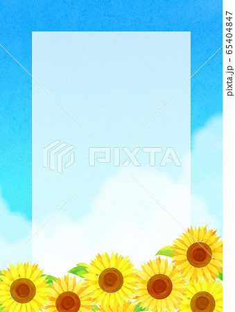 背景素材_ひまわり 背景素材_ひまわり 65404847