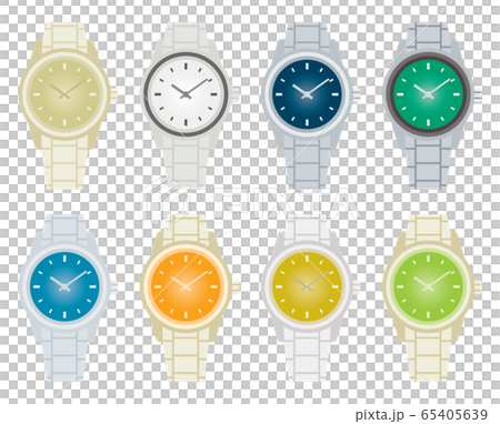 腕時計のセットイラストのイラスト素材