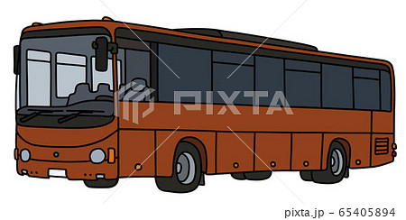 The brown touristic bus The brown touristic bus 65405894