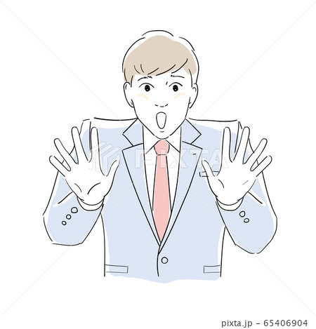驚く男性社員 驚く男性社員 65406904