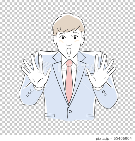 驚く男性社員 驚く男性社員 65406904