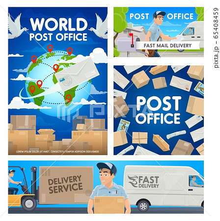 Post office, mail delivery, postman service 65408459