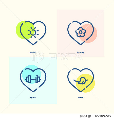 health beauty sport taste icons 65409285