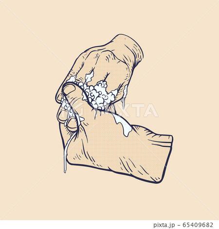 washing hands with soap washing hands with soap 65409682