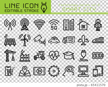 線圖標技術系列第5卷智慧城市 線圖標技術系列第5卷智慧城市 65411570