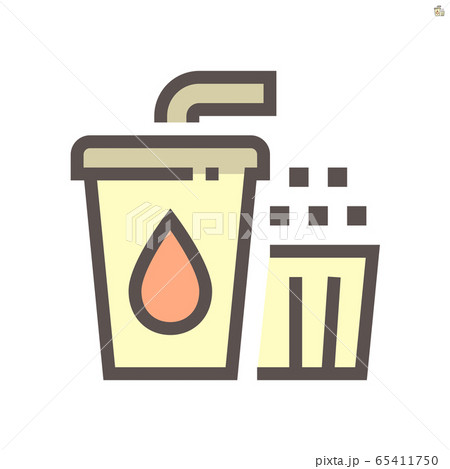 popcorn and beverage  icon 65411750