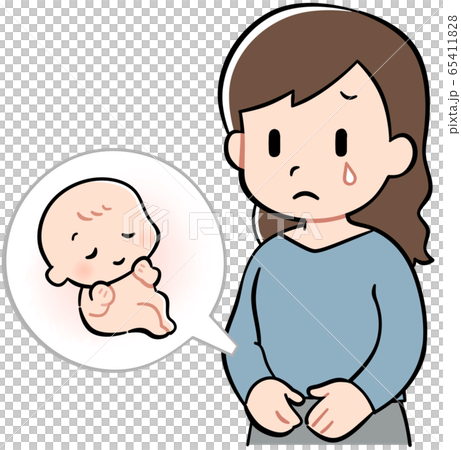 妊娠を悲しむ女性 65411828