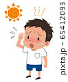 イラスト素材：男の子　子供　熱中症 65412093