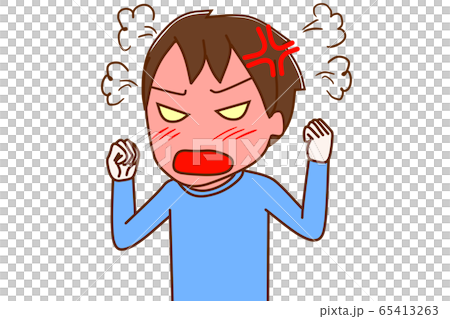 怒り狂う少年 65413263