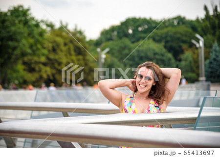 Gorgeous Romantic Girl Outdoors. Beautiful Model 65413697