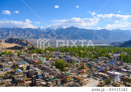 Leh city in Leh, Ladakh, India 65415182