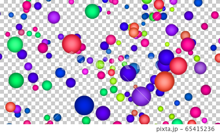 CG particles A large number of colorful balls CG particles A large number of colorful balls 65415236