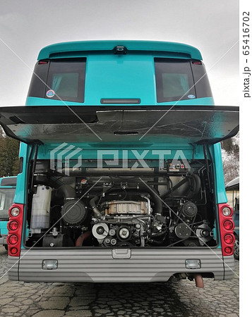 観光バス エンジンルーム 観光バス エンジンルーム 65416702