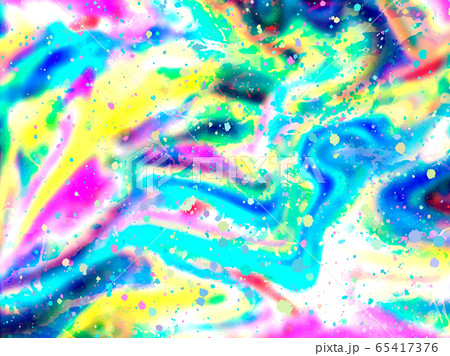 Abstract background for wallpapers, posters, cards, invitations, websites. Modern painting handmade background. Rainbow lines Vector 65417376