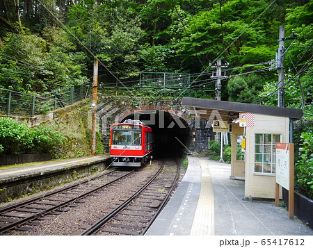 箱根登山鉄道　塔ノ沢駅ホーム 65417612
