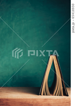 Beautiful vintage ancient book. Pattern background Beautiful vintage ancient book. Pattern background 65418930