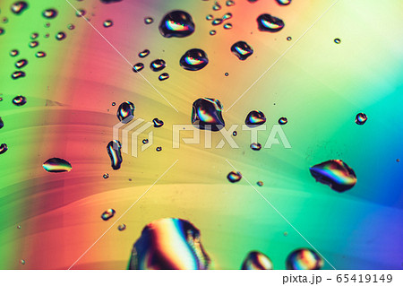 Close up beautiful abstraction multi colored water Close up beautiful abstraction multi colored water 65419149