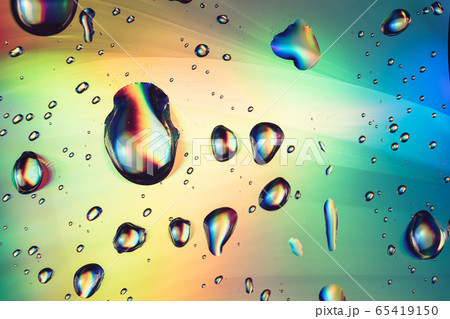 Close up beautiful abstraction multi colored water Close up beautiful abstraction multi colored water 65419150