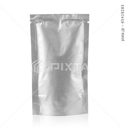 silver foil package isolated silver foil package isolated 65419283
