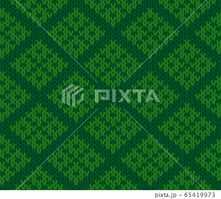 vector knitting seamless background: geometric pattern 65419973