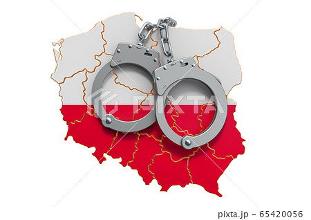 Crime and punishment in Poland concept 65420056