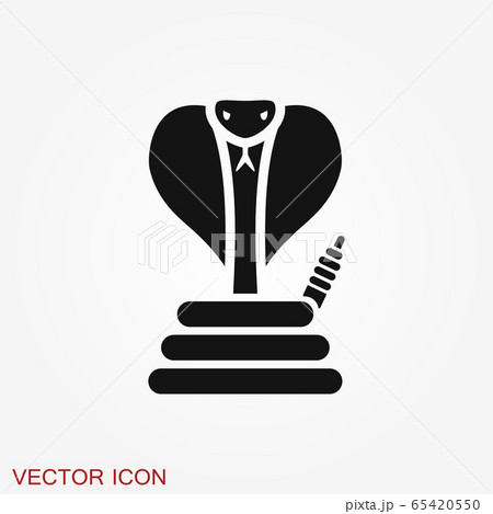 Snake vector icon, animal symbol isolated on 65420550