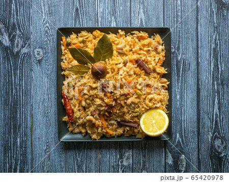 Traditional Indian vegetarian Biryani. Veg biryani 65420978